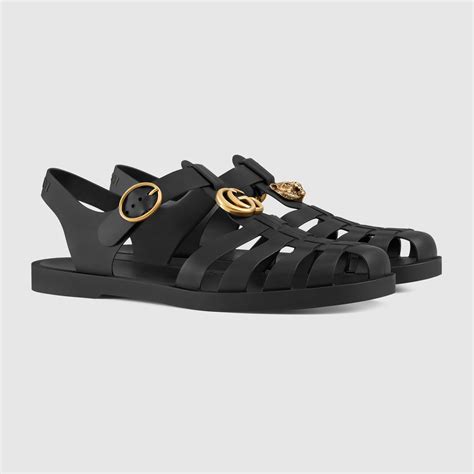 gucci rubber buckle sandals|gucci rubber sandals sale.